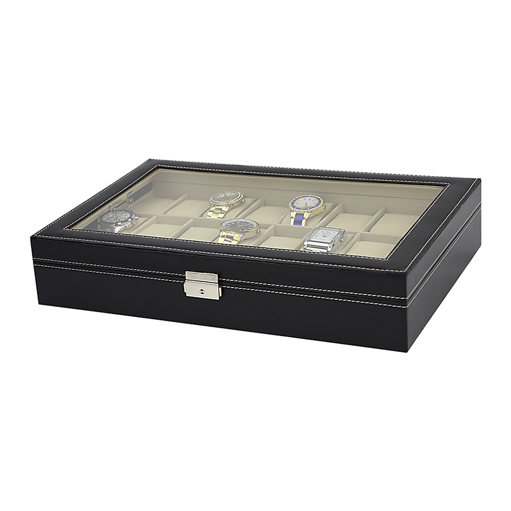 Luxury 24 Slot Watch Display Case