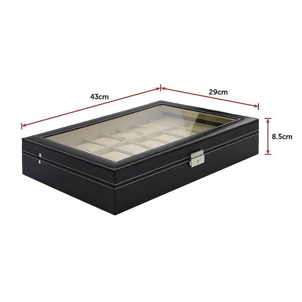 Luxury 24 Slot Watch Display Case