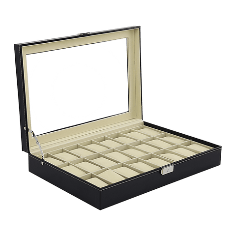 Luxury 24 Slot Watch Display Case