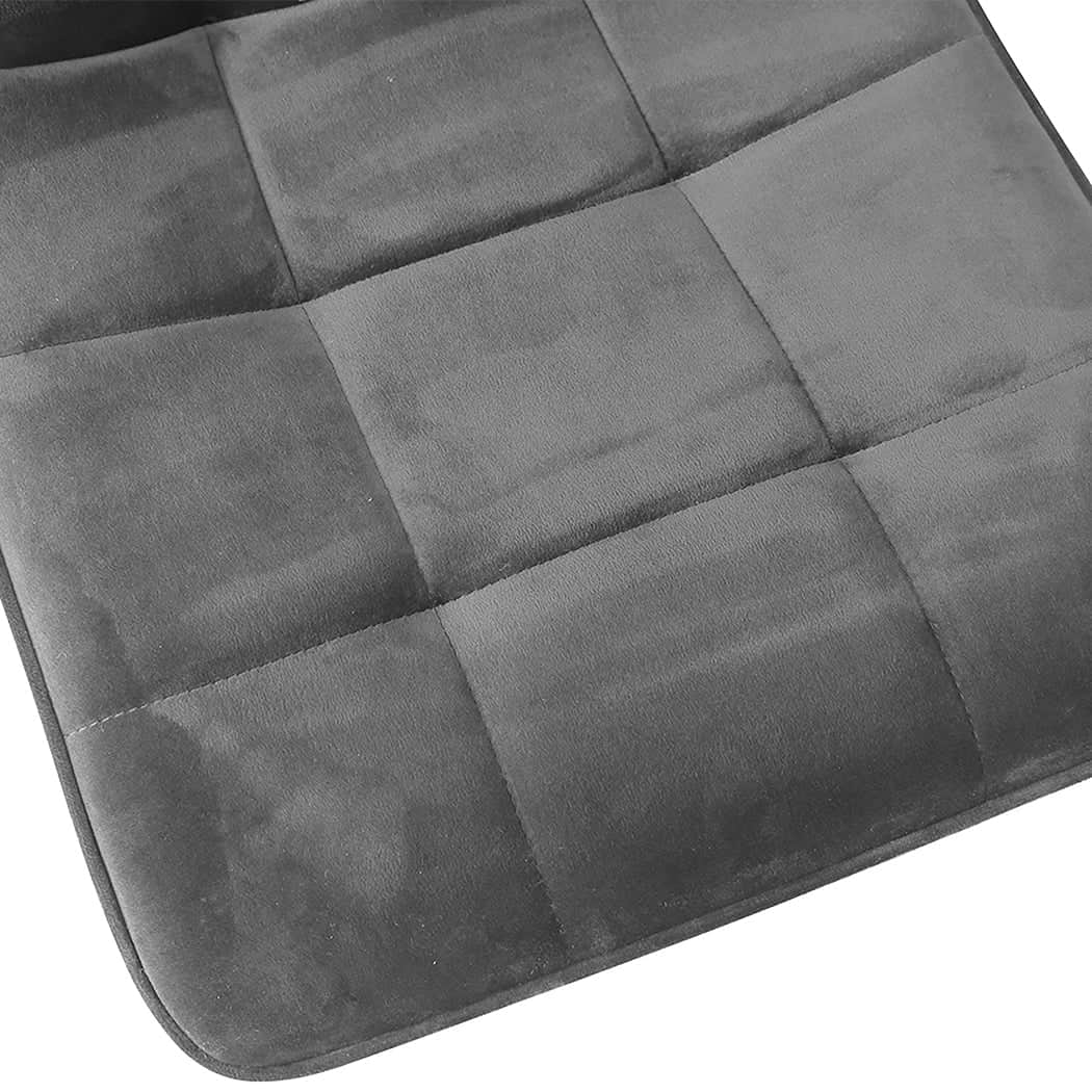 Luxury 8x Dining Chairs Kitchen Velvet Grey  Durable Frame Classic