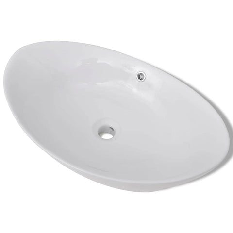 Luxury Ceramic Basin Oval with Overflow