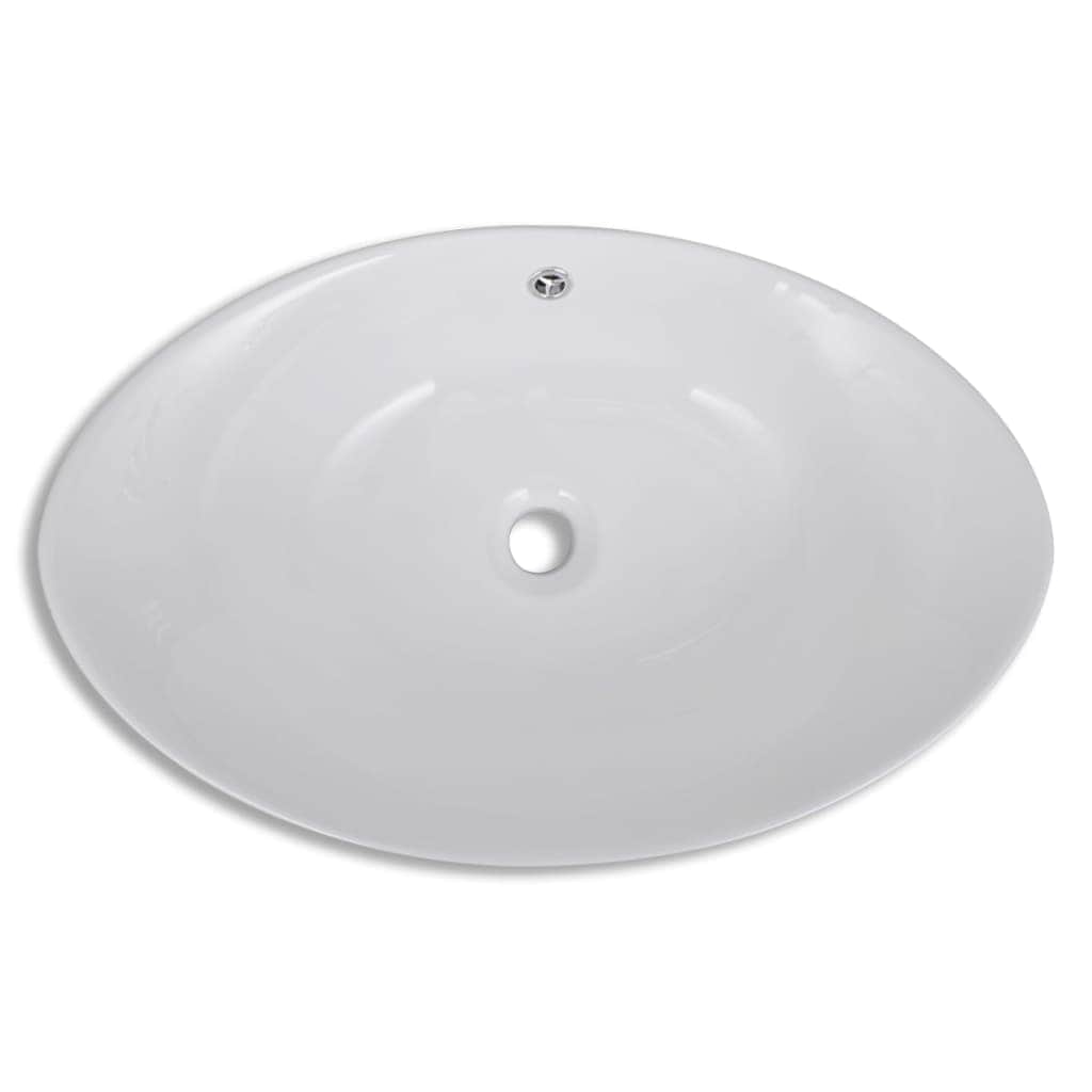 Luxury Ceramic Basin Oval with Overflow