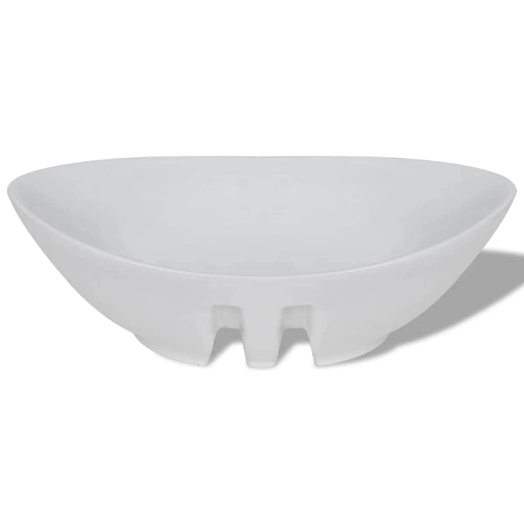 Luxury Ceramic Basin Oval with Overflow