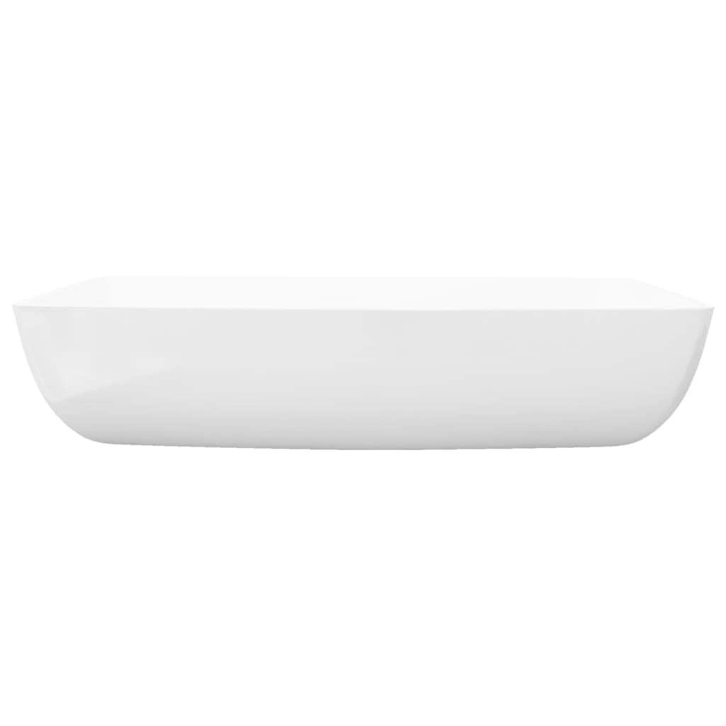Luxury Ceramic Basin Rectangular Sink White