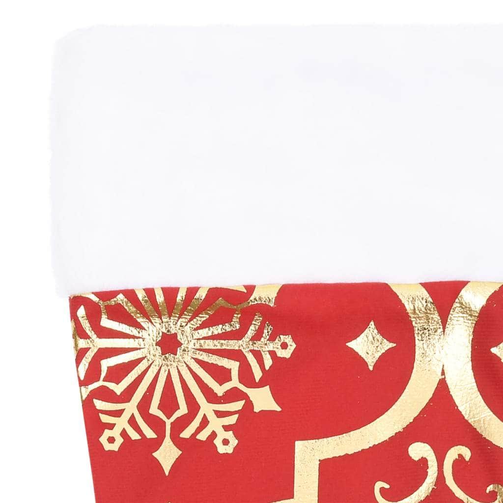 Luxury Christmas Tree Skirt with Sock Red