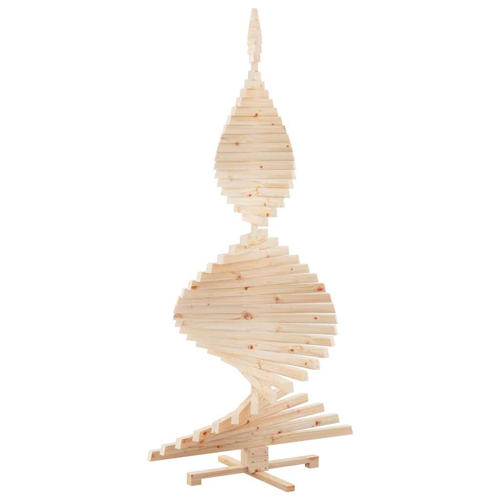 Luxury Christmas Trees with Stand Natural 210cm Solid pine wood - Home