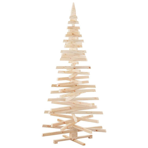 Luxury Christmas Trees with Stand Natural 210cm Solid pine wood - Home