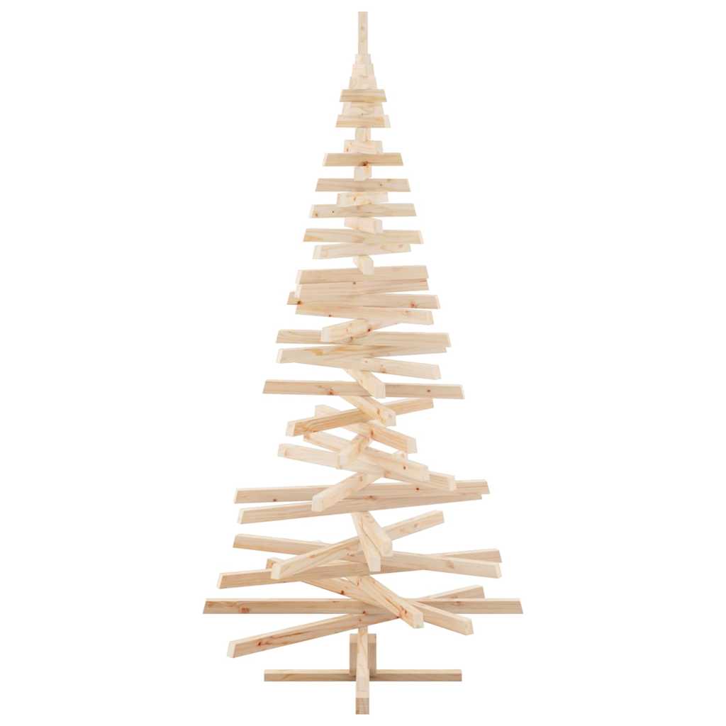 Luxury Christmas Trees with Stand Natural 210cm Solid pine wood - Home