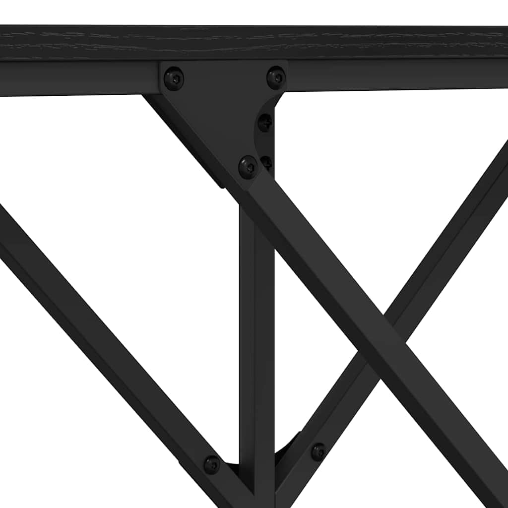 Luxury Console Table Black oak Engineered wood - High Quality Build