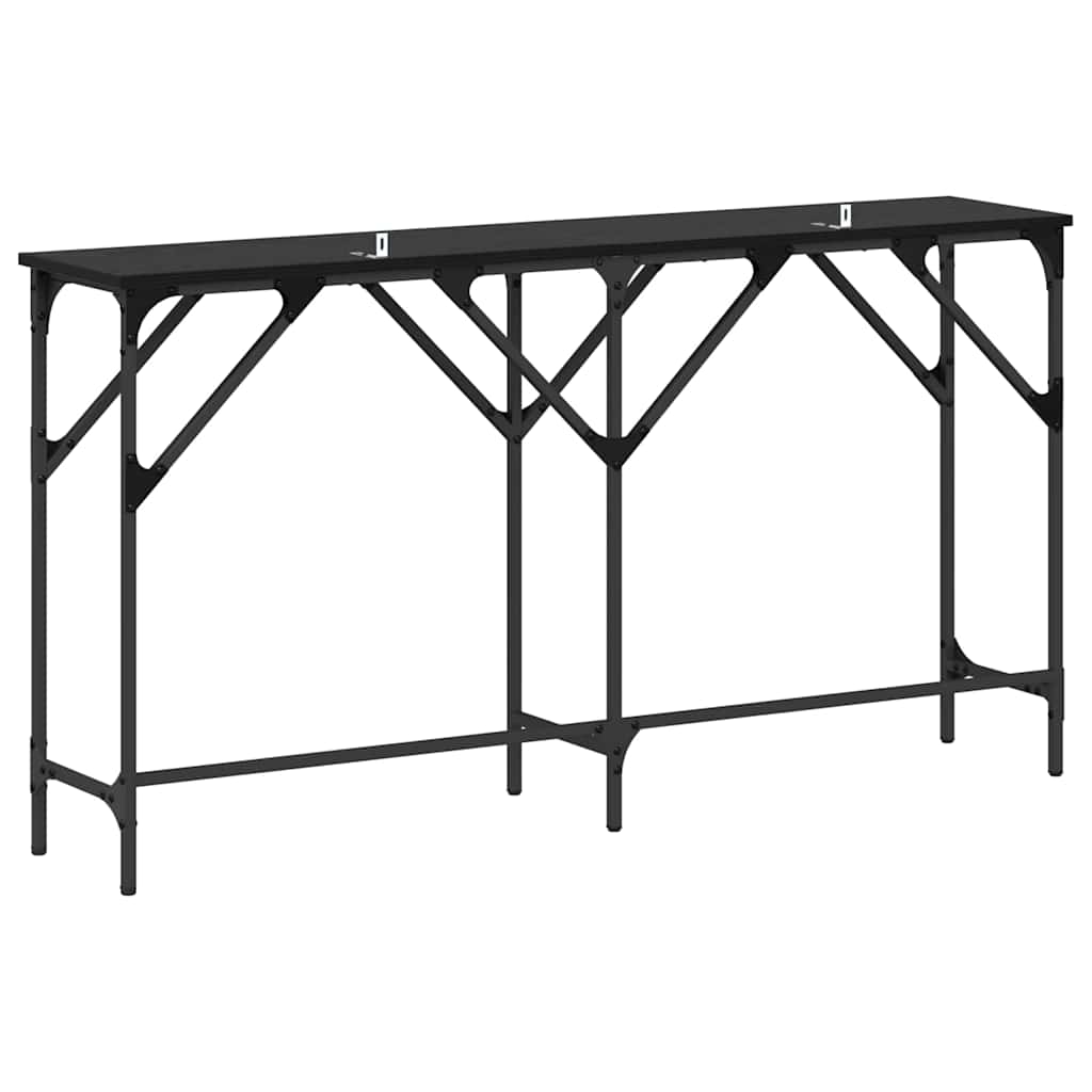 Luxury Console Table Black oak Engineered wood - High Quality Build