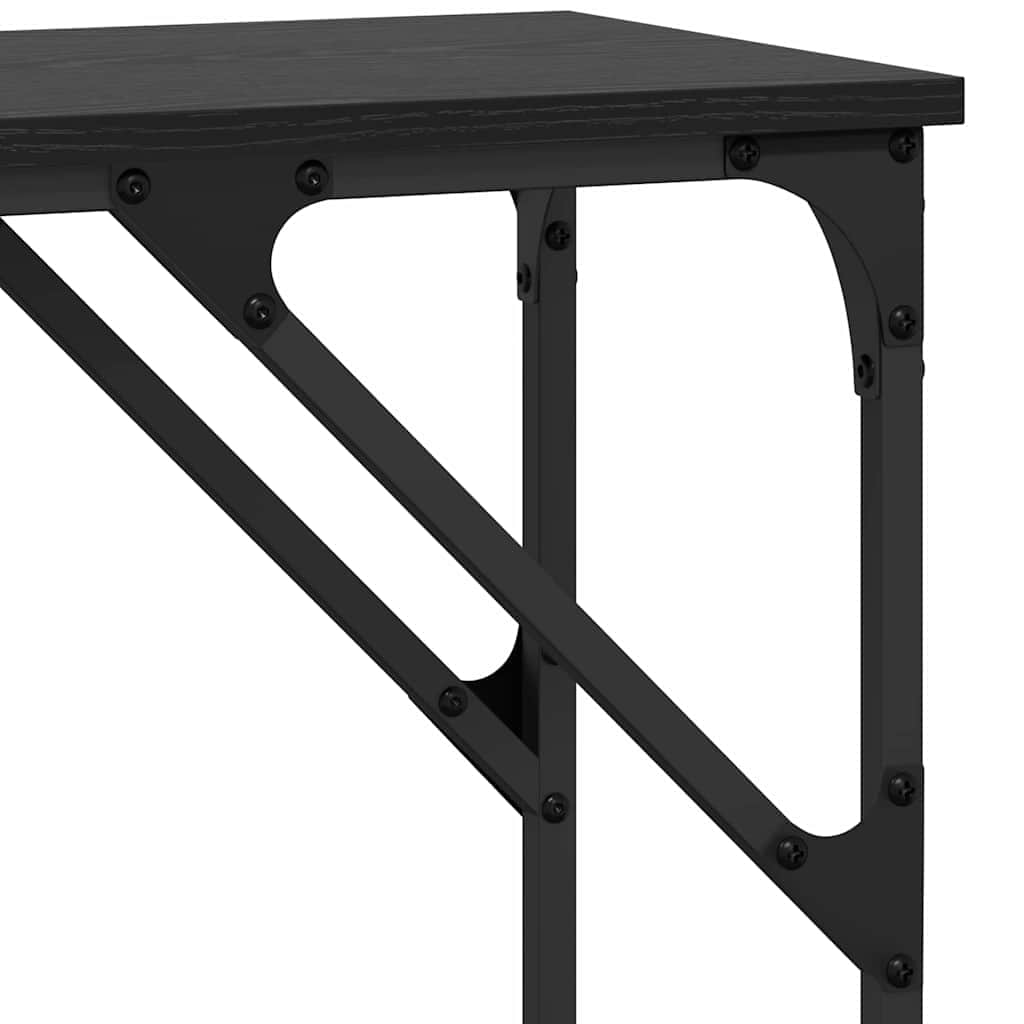 Luxury Console Table Black oak Engineered wood - High Quality Build