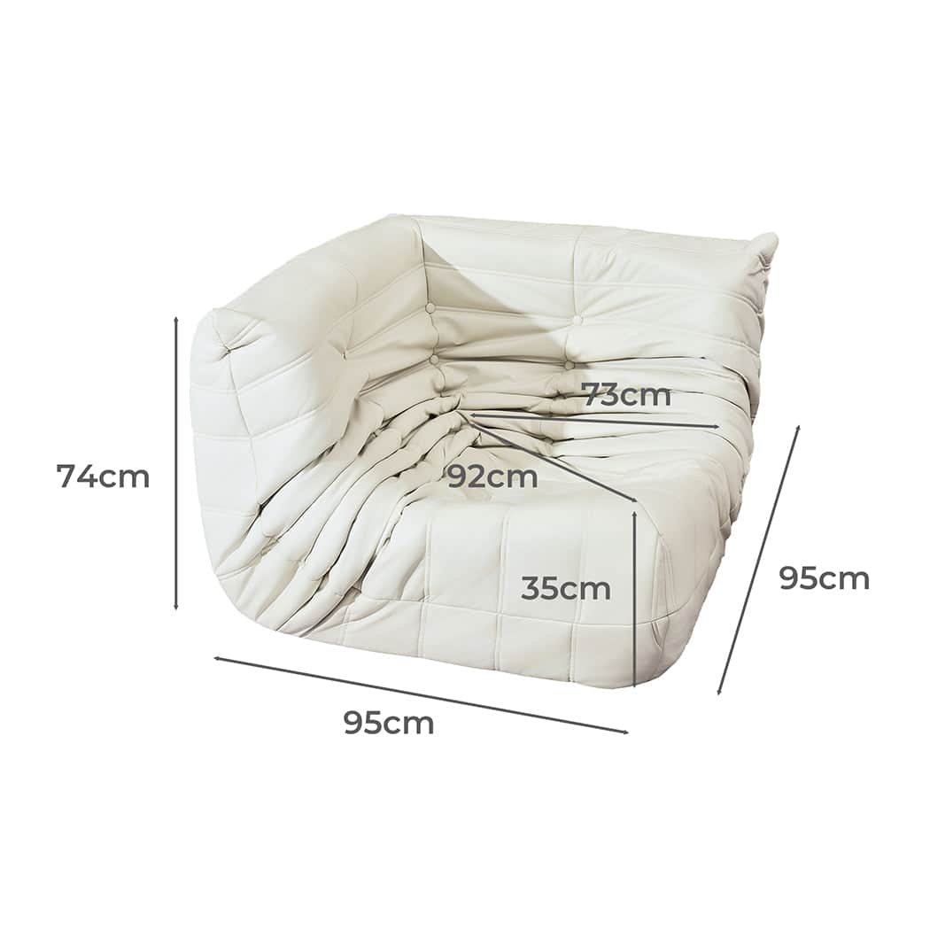 Luxury Corner Seaters Floor Sofa Caterpillar Lounge  Durable Frame