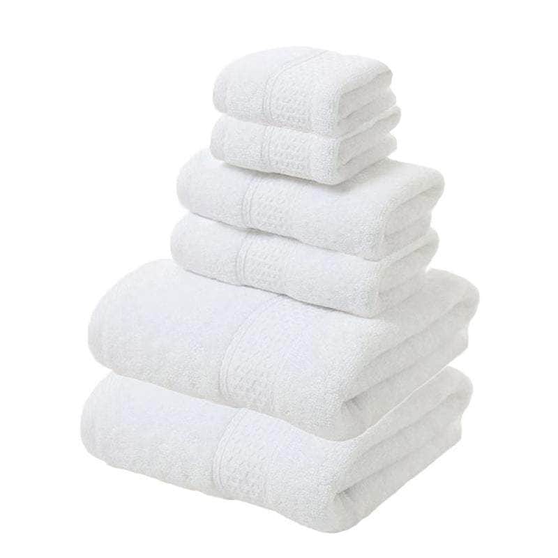Luxury Cotton Towel Set - Soft & Absorbent (6-Piece)