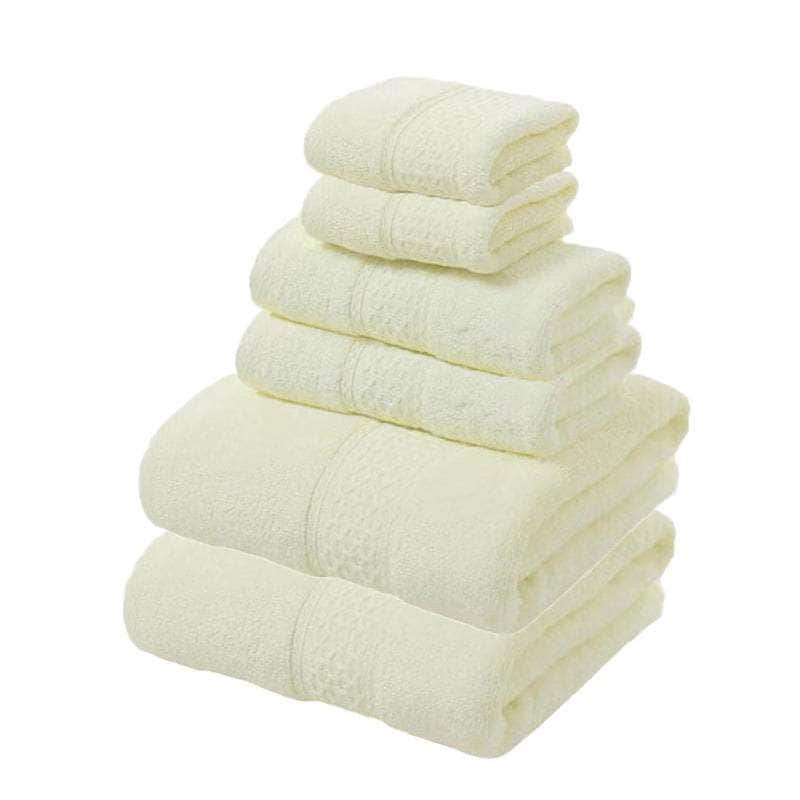 Luxury Cotton Towel Set - Soft & Absorbent (6-Piece)