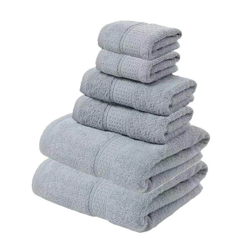 Luxury Cotton Towel Set - Soft & Absorbent (6-Piece)