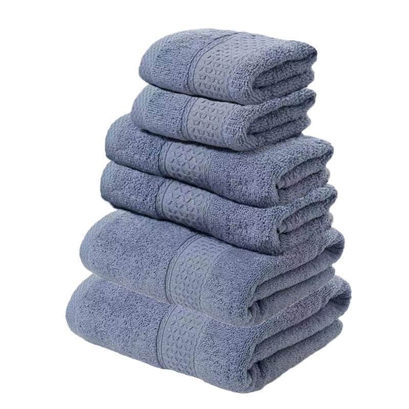 Luxury Cotton Towel Set - Soft & Absorbent (6-Piece)