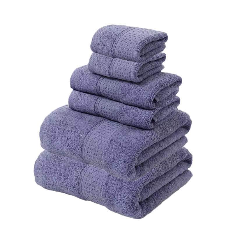 Luxury Cotton Towel Set - Soft & Absorbent (6-Piece)