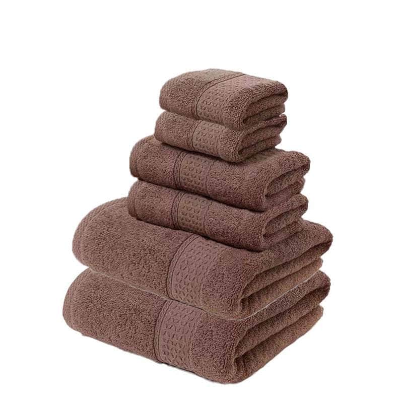 Luxury Cotton Towel Set - Soft & Absorbent (6-Piece)