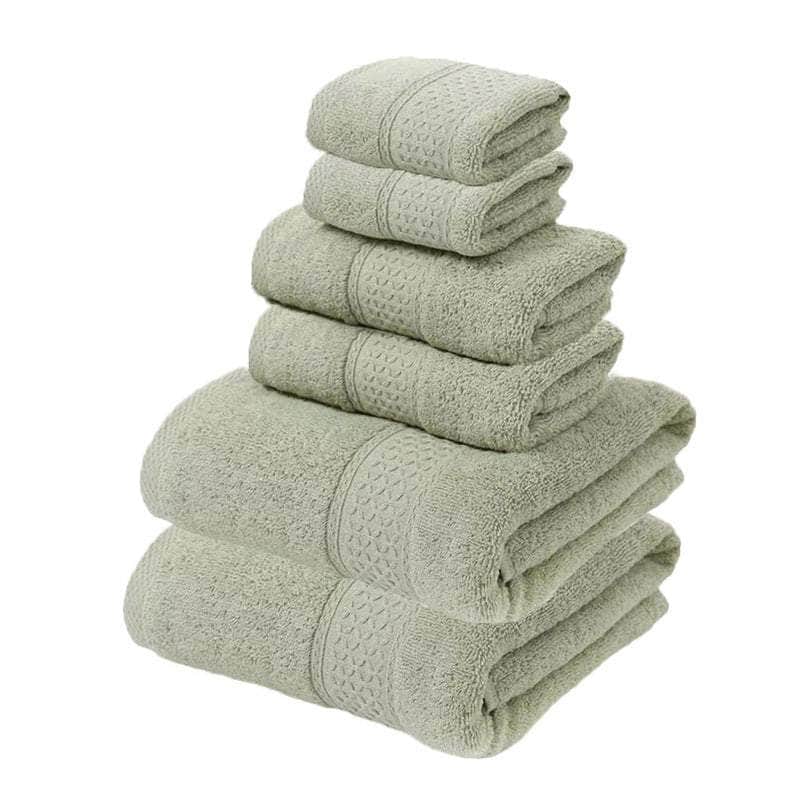 Luxury Cotton Towel Set - Soft & Absorbent (6-Piece)