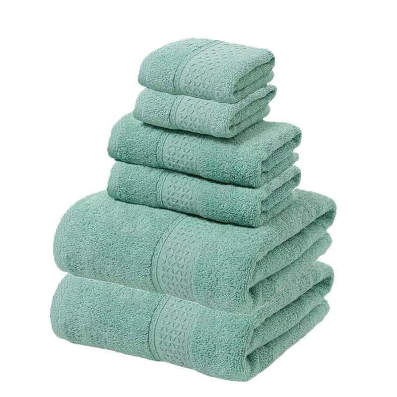 Luxury Cotton Towel Set - Soft & Absorbent (6-Piece)
