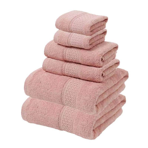 Luxury Cotton Towel Set - Soft & Absorbent (6-Piece)