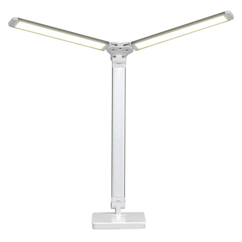 Luxury Double Head Desk Lamp LED Light Eye Caring USB  Comfortable