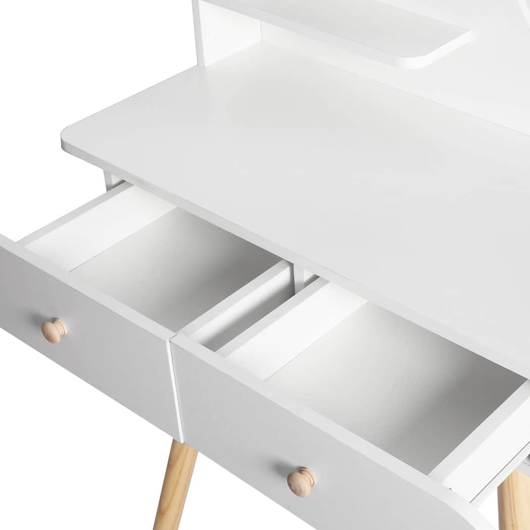 Luxury Dressing Table Stool LED Mirror  Foldable Function Classic