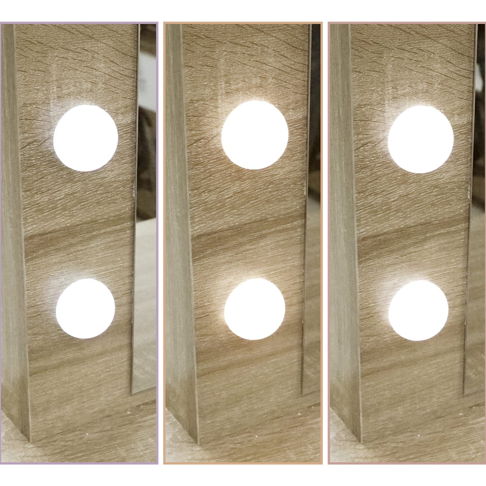 Luxury Dressing Table Stool Set Makeup Mirror Led  Durable Frame