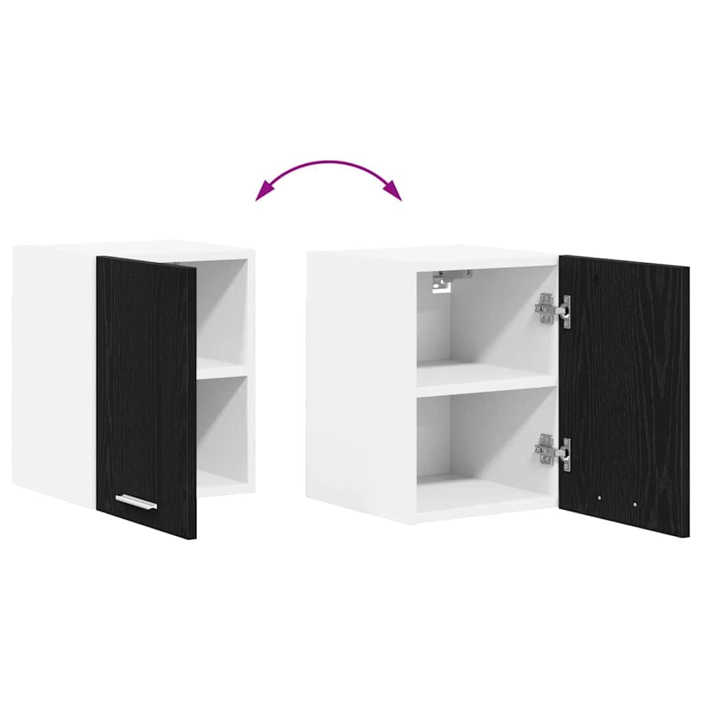 1vty - Luxury Hanging Cabinet Riga Black Oak and White - Designer Finish - photo 11
