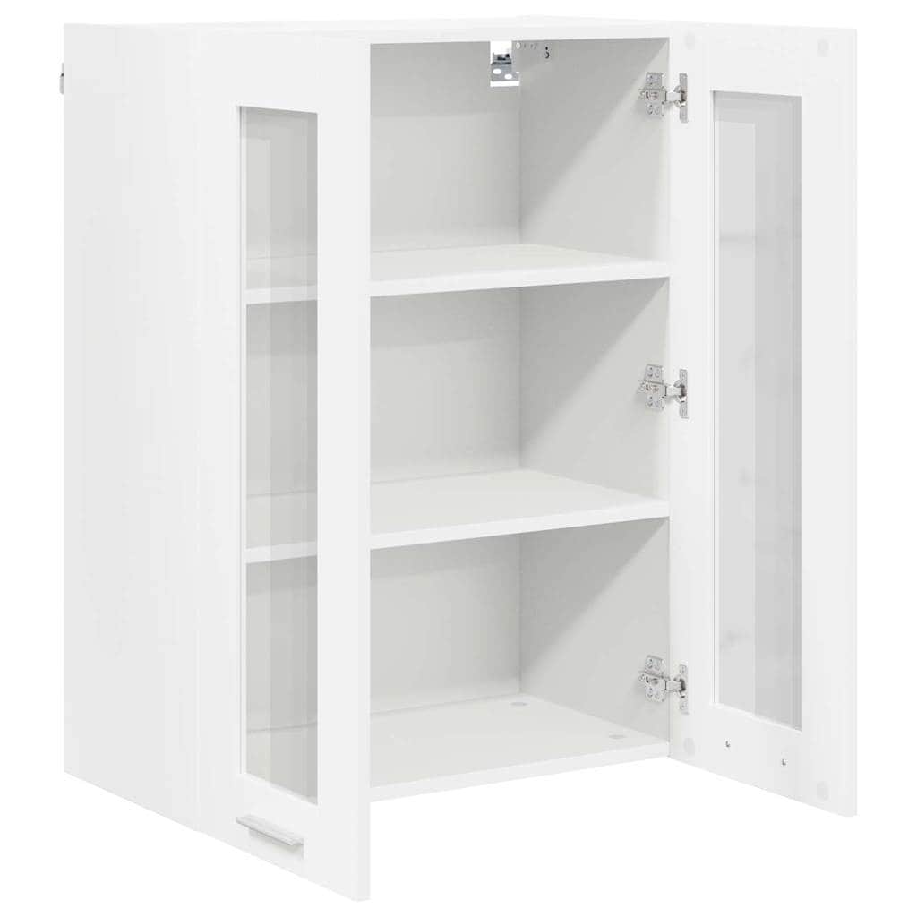 Luxury Hanging Cabinet Riga White Engineered Wood - Home Dacor