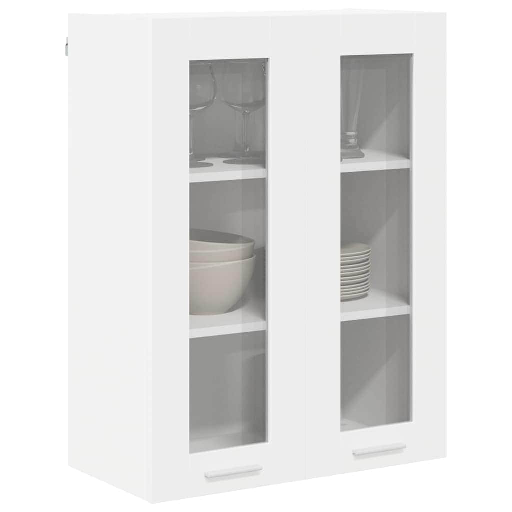 Luxury Hanging Cabinet Riga White Engineered Wood - Home Dacor