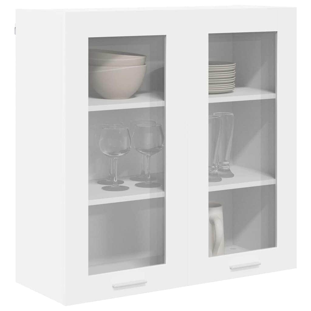 Luxury Hanging Cabinet Riga White Engineered Wood - Premium Comfort | Wood finish