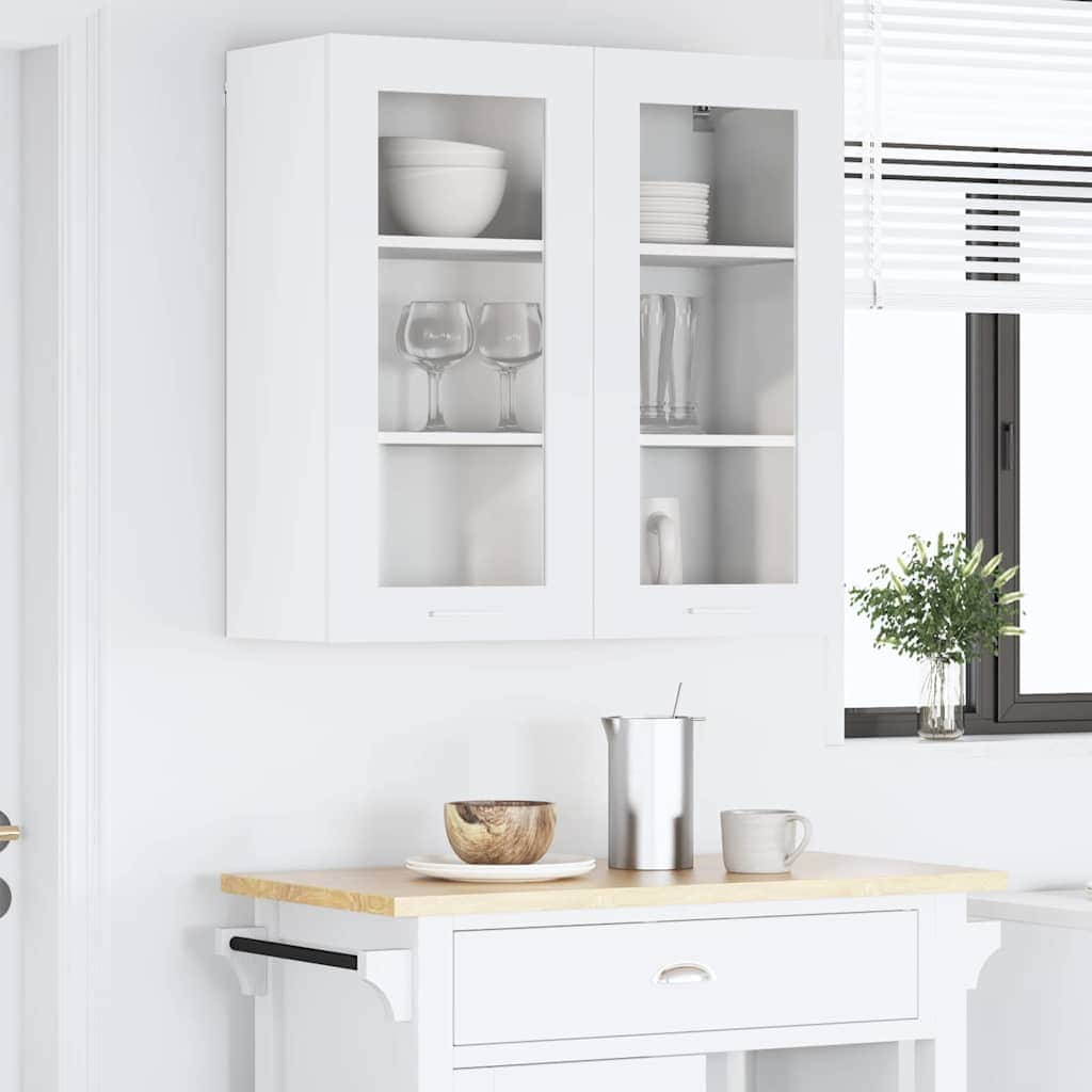 3vty - Luxury Hanging Cabinet Riga White Engineered Wood - Premium Comfort