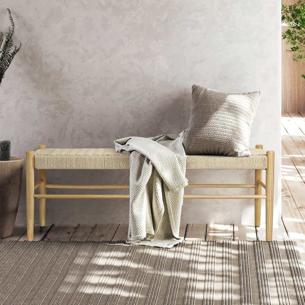 Luxury Kraft Rope Bench Seat  Comfortable Design Classic Durable