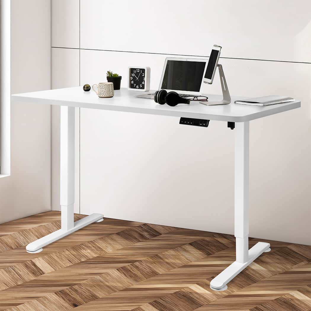 Luxury Motorised Standing Desk Height 120cm White 800x 1.5MM  Soft