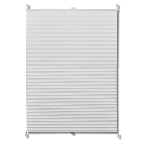 M Plisse Blind White Pleated Blind