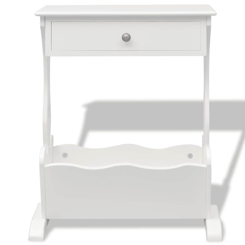 Magazine Rack "Melrose" White
