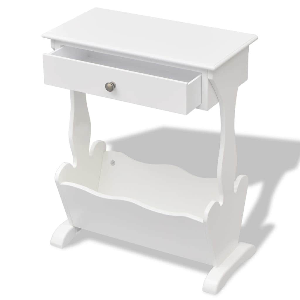 Magazine Rack "Melrose" White