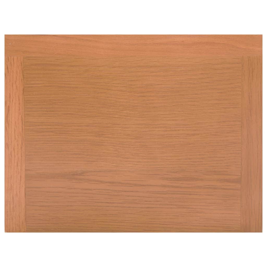 Magazine Table with Drawer Solid Oak Wood