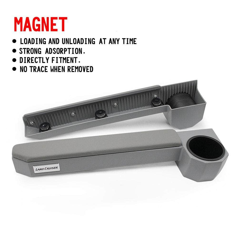 Magnet Door Armrest Cup Holder Upgrade For Land Cruiser 70 76 79 Series Hj75