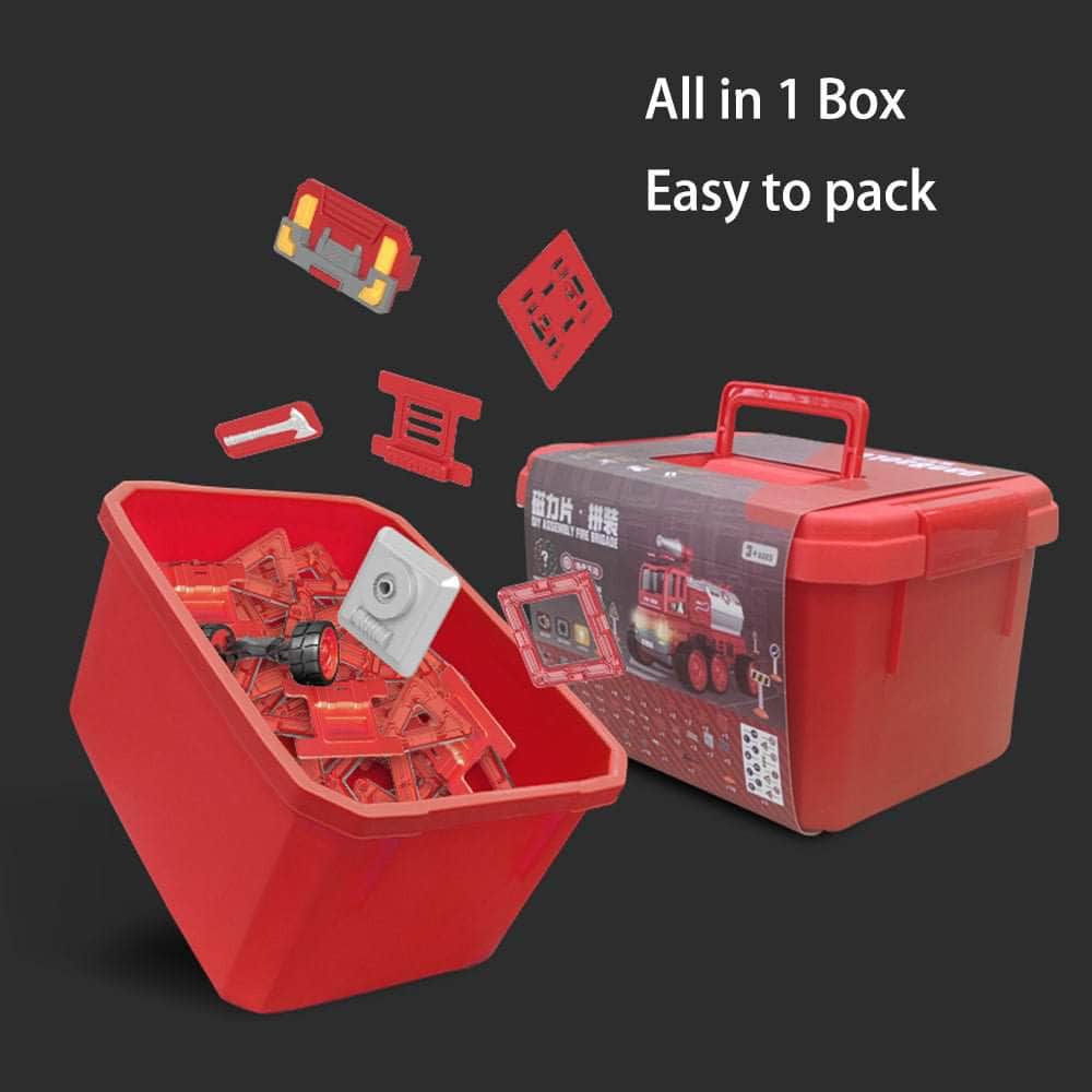 Magnetic Fire Truck Diy With Music Lights - Christmas Gift