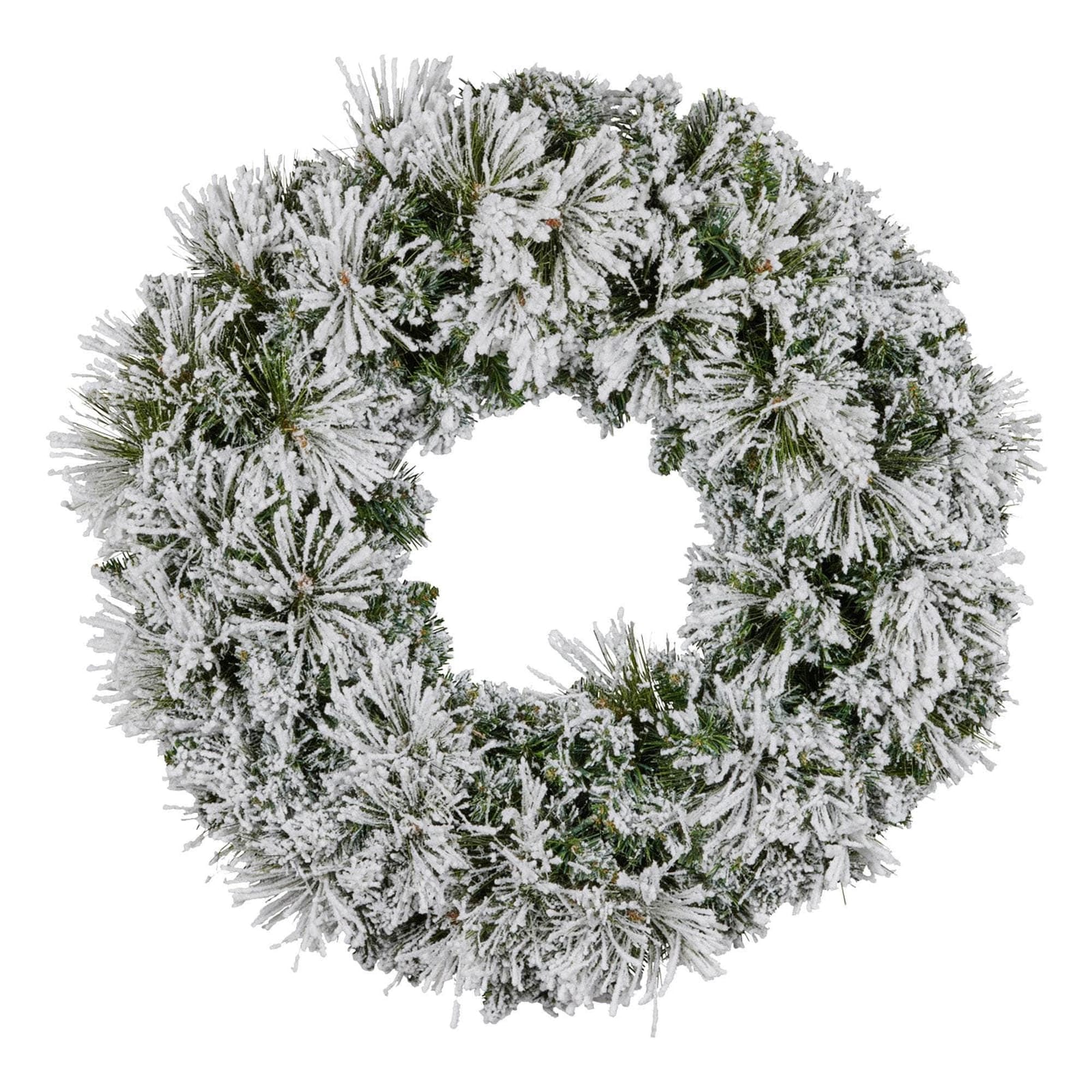 Majestic Snow Christmas Wreath - 61cm - 61Cm