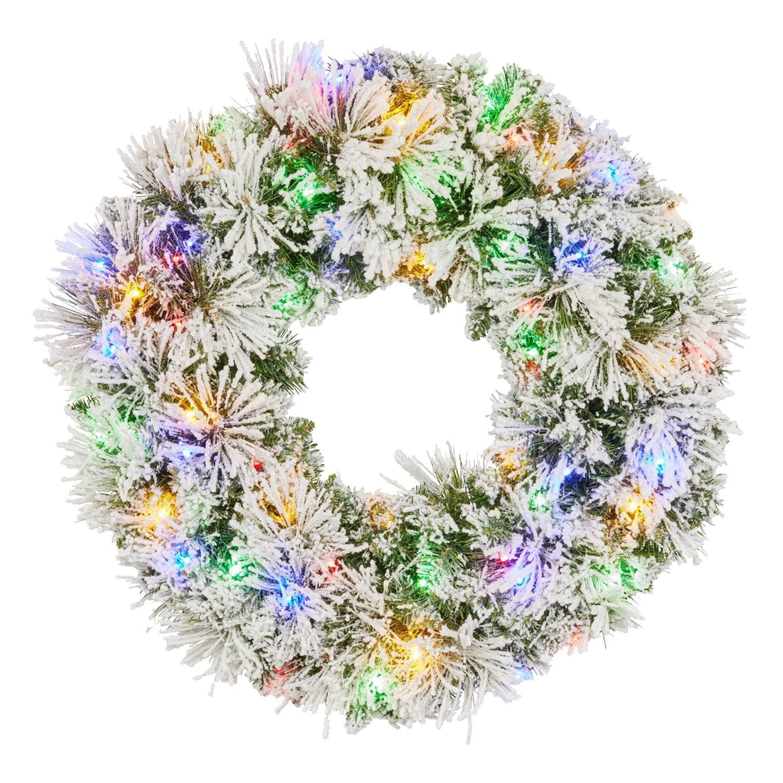 Majestic Snow Christmas Wreath - 61cm with 61Cm