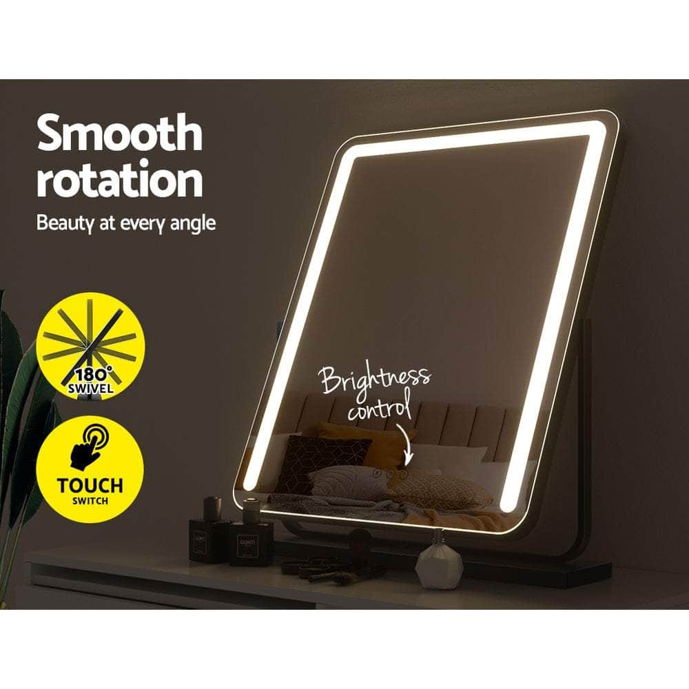 Makeup Mirror With Light Hollywood Vanity Wall Mounted Mirrors 50X60CM