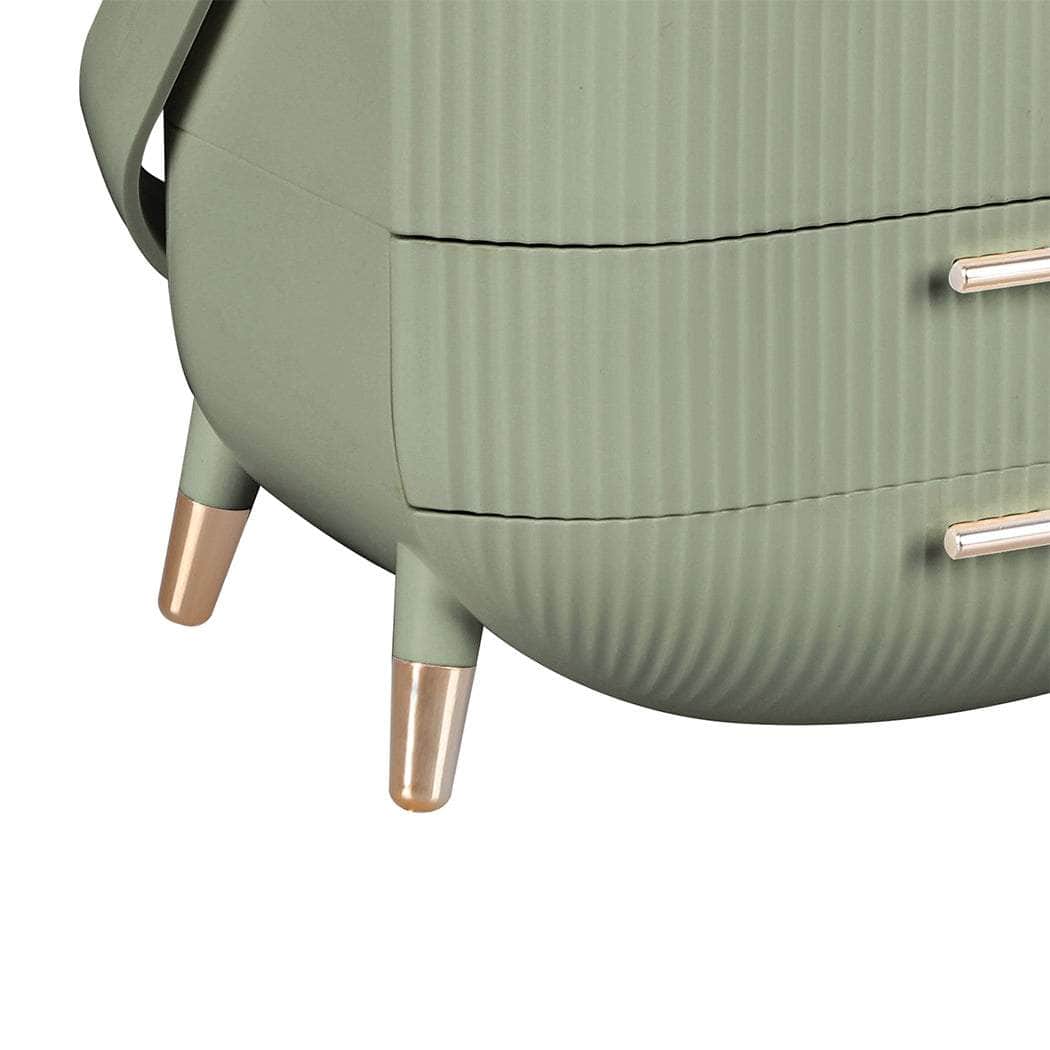 Makeup Storage Case Cosmetic Organiser Light Green