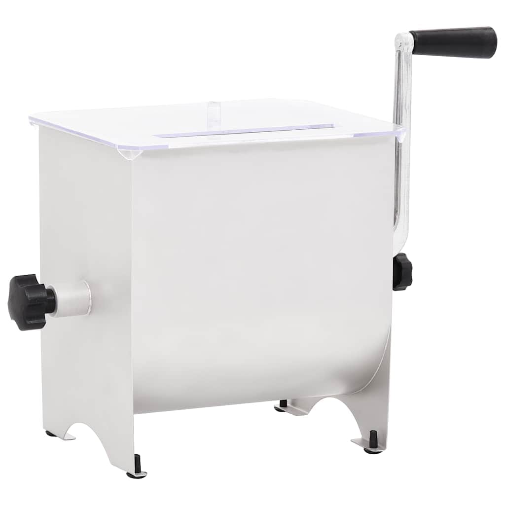 Manual Meat Mixer with Lid Silver Stainless Steel | Steel finish
