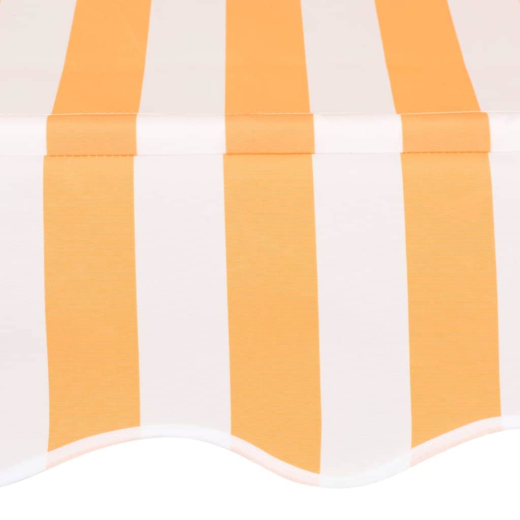 Manual Retractable Awning 250 cm Yellow and White Stripes - Simple deals