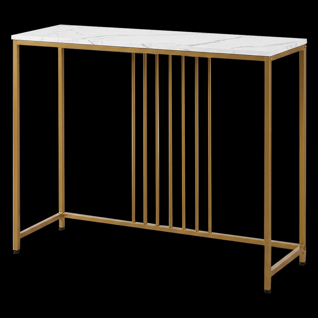 Marble Effect Console Table Narrow Hallway | Simpledeals