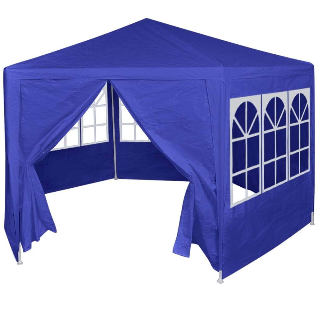 Marquee with 6 Side Walls Blue - Simple deals
