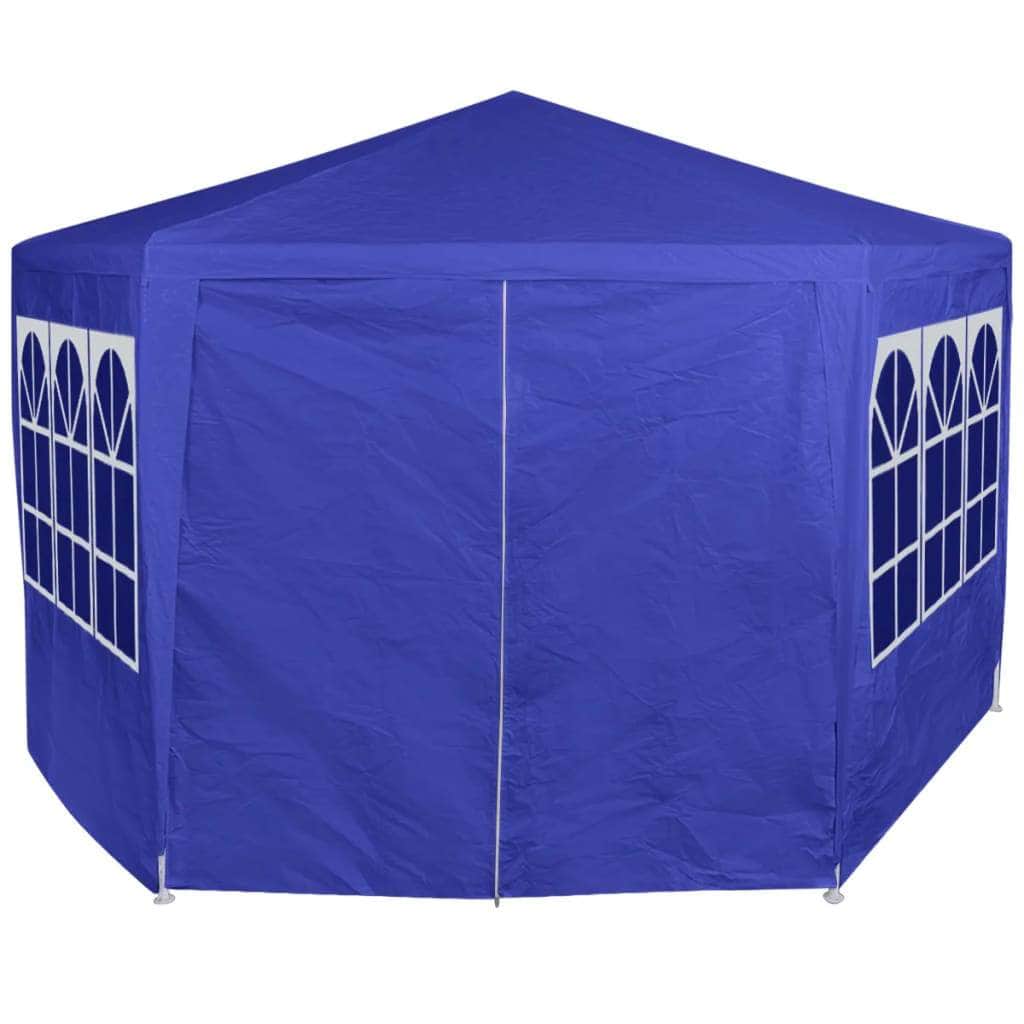 Marquee with 6 Side Walls Blue - Simple deals